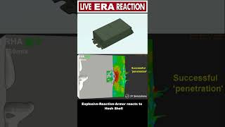 Explosive reactive Armor reacts to HESH