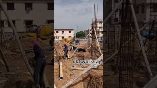footing casting work #construction #rccfooting #civilengineering #builder #constructionsite #rcc