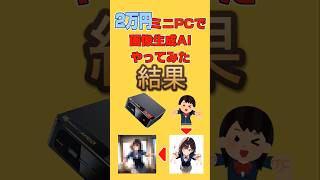 2万円のミニPCで画像生成AIやってみた結果【Stable Diffusion】