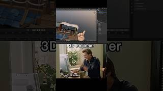 3D Beginner VS 3D Pro Artists 🌟 #shorts #blender #3d #animation #3danimation