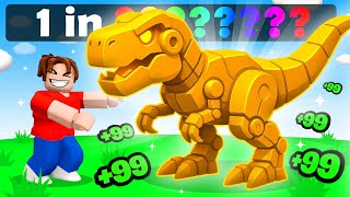 Unlocking a 1 in 3,748,671,549 DINOSAUR in Roblox RNG