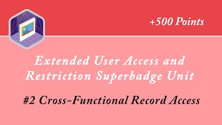 Cross-Functional Record Access || Extended User Access and Restriction Superbadge Unit || Salesforce