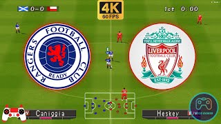 Winning Eleven 2002 - Rangers vs Liverpool (Caniggia vs Owen) - Duckstation PS1  [4K60]