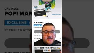 Marco SOLD OUT! #Marco #onepeice #anime #funkonews #Stanley #Hype #Trending #Viral #Shorts #FunkoPop