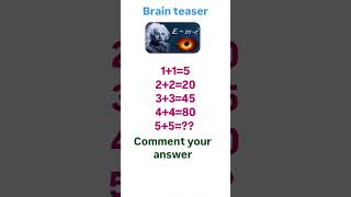 Brain teaser //question maths//double number logic#maths #numberlogic#brainteaser #mathsgk