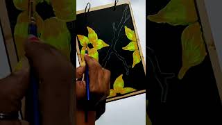 How to paint flower with Doms water colour || #painting #art #Domskit #shorts  #drawing #satifingart