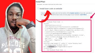 How to setup Facebook Pixel for Facebook ads 2022 Tracking Conversion