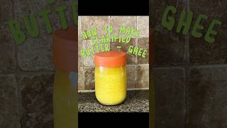 DIY Homemade Ghee Recipe Tutorial #ghee #homemadeghee #clarifiedbutter