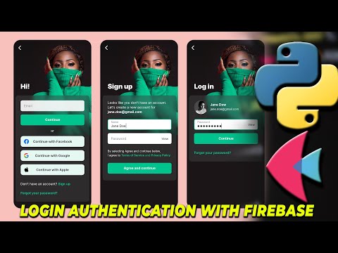 Python Flet App with firebase authentication | Part 2 | Mr Newton