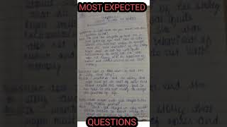 MOST EXPECTED QUESTIONS ENGLISH|should wizard hit mommy|#shorts #english #exam #term2