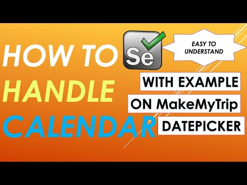 How to handle Calendar in Selenium WebDriver