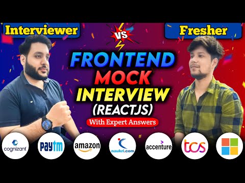 React interview questions and answers to  clear Frontend Interview 🔥| Mock frontend developer round