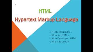 What is HTML in Hindi and Intro About HTML.