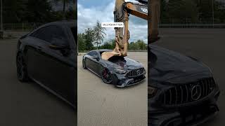 Mercedes vs. Excavator 💥🚜 | Luxury Car DESTROYED!
