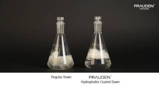 Hydrophobic Coated Down Water Repellency Test