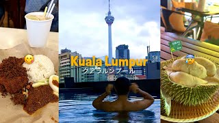 Malaysia Kuala Lumpur🌺Japanese guy trying durian for the first time, highest rated Nasi Lemak!