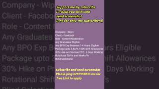 #subscribe and send scrensot #jobs Free Jobs it/nonit #shorts #short #viral #trending #viral #yt #it