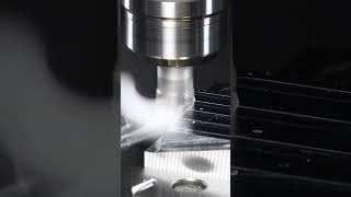 We machined aluminum with a depth of cut of 16 mm! #cnc #machine #tools #ev