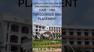 Loyala icam collegeofengineering chennai reviewtamil#100%placement#fee#review#tamil#shorts
