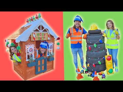 Handyman Hal Builds a Holiday Playhouse Workshop | Handyman Hal and Alex use Tools to Build