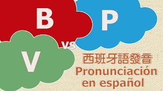 西班牙語發音| 字母“B” “V” 和“P”的分別 | Diferencia entre B,V y P en Español