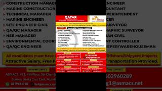 Qatar Jobs 🇶🇦 | Multiple Positions | Direct Client Interview #qatar #qatarjobs #interview