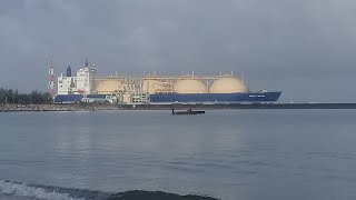 NYK LINE日郵液化天然氣船舶管理歐洲分公司阿卡迪亞 LNG Moss-Tanker PACIFIC  ARCADIA 永安LNG接收站西碼8201→S4出港 船籍巴哈馬 威爾森通運船務代理