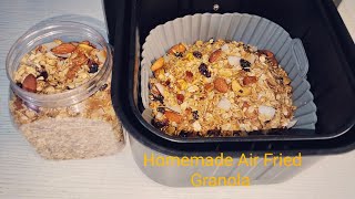 Homemade Air Fryer Granola | How To Make Granola At Home With Air Fryer | Air Fried Granola