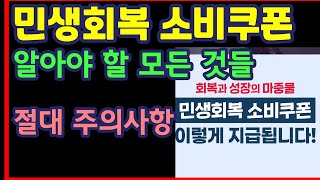 민생회복 소비쿠폰-하재근TV