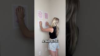 NO HOLES, NO PROBLEM 😌 #wallartprints #homedecorator  #diytime #lifehacks101 #shorts