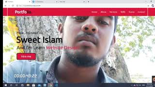 portfolio website design html css js