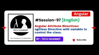 ngClass Directive with conditional variable in Angular | Angular Directives in English (Session-97)