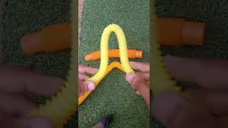 Satisfying pop tube robotic voice robot #funny #satisfyingpop #asmrsound #toys