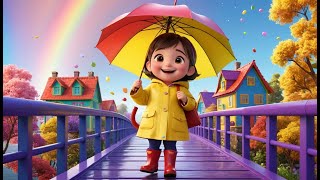 The Wobbly Rainbow Bridge | Colorful Adventure Song for Kids | Silly Balancing Rhyme
