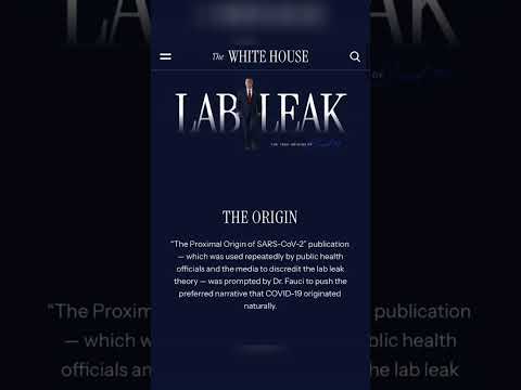白宫官网：新冠病毒来自中共武汉泄漏，福奇为其掩盖真相！ #病毒追责 #疫苗真相 #消灭中共