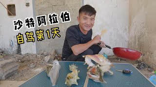 《沙特阿拉伯》第1集：这里的天气热物价又高，自驾第1天就快扛不住了 #赶海 #环球旅行 #自驾#沙特