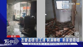 怎變這樣!苦主遇「裝潢蟑螂」 新家變廢墟｜TVBS新聞