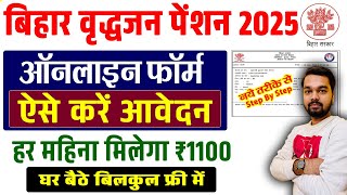 How to fill Bihar Budhapa Pension Online Form 2025 | How to fill Bihar Old Age Pension Form 2025