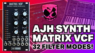 32 analogue filter modes! The Matrix VCF from AJH Synth // "Eurorack's most versatile filter"?