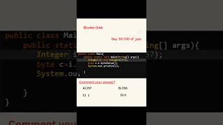 32/100 of Java quiz challenge 🔥 #javabrains #javapractice #javadevelopment #javaquiz #javadeveloper