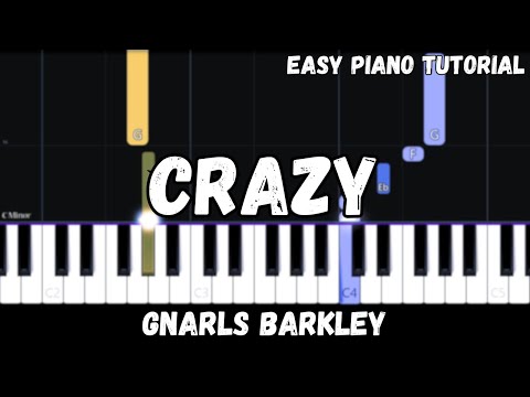 Gnarls Barkley - Crazy (Easy Piano Tutorial)