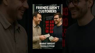 Friends aren’t customers. Marat Bright 1money.exchange
