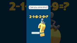 Can you solve this? #maths #shortvideo #mathgenius #quiz #quiztime #subscribe #shorts
