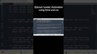 Create a Loading Spinner (With Animations)