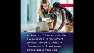 Asterism IT Solutions #staffingservices #business #itstaffing #job #usajobs