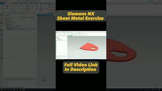 Siemens NX tutorial on sheet metal #techdesign #tutorial #nxcad #modelingtutorial