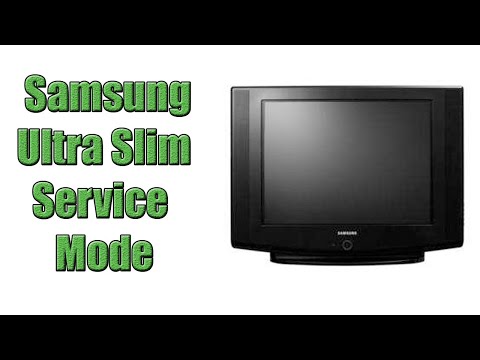 Samsung Ultra-slim TV Service Mode