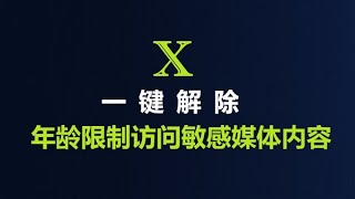 小白也能看得懂 | 如何解决推特Twitter X 年龄限制访问敏感媒体内容 | 一招搞定X年龄限制访问敏感内容