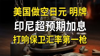 美国前财长：日本外汇干预将失败，印尼加息打响东南亚汇率保卫战