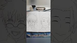 Gojo and geto drawing🤔  #jujutsukaisen​ #jjk​ #anime​ #gojo​ #geto​ #trending​ #ytshots